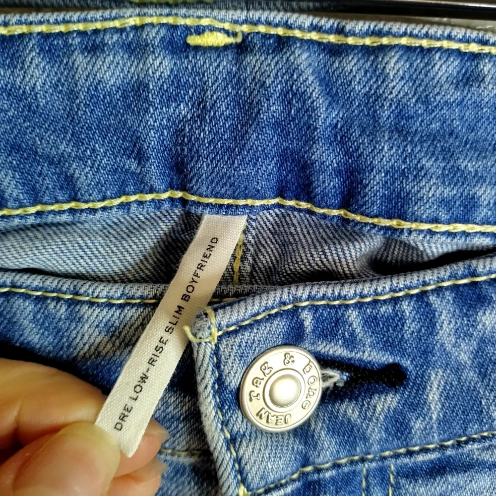 rag & bone dre low rise slim boyfriend jeans Sz 28